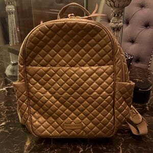 Vera Bradley Gold Quilted Backpack